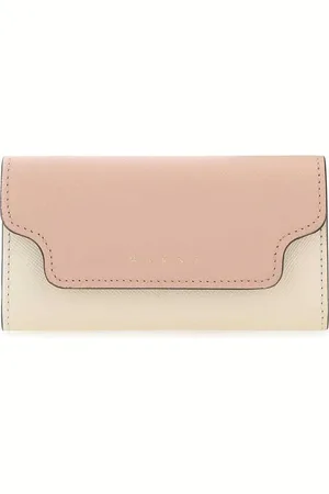 Marni Twotone Leather Key Chain Case