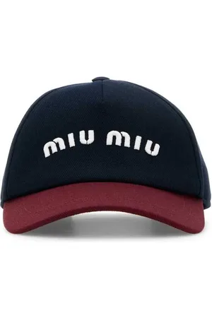 Miu Miu Twotone Cotton Baseball Cap