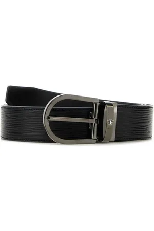 Montblanc Horseshoe Buckle Leather Belt
