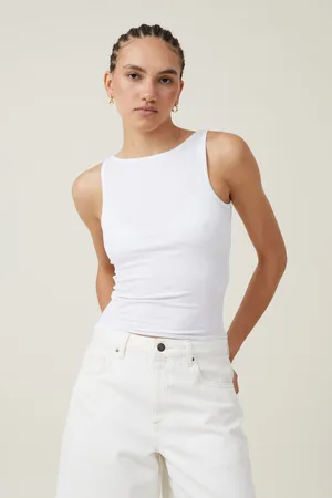 Staple Rib Scoop Neck Tank