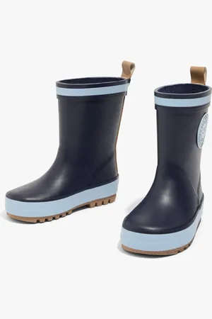 COUNTRY ROAD Classic Gumboot Shoes Navy in Size 22 | 100% Rubber