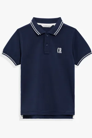 COUNTRY ROAD Boys Organically Grown Logo Polo Shirt Navy in Size 3 | 100% Cotton