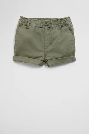 COUNTRY ROAD Boys Australian Pull-On Short Sage in Size 6-12 Months | Cotton/Elastane