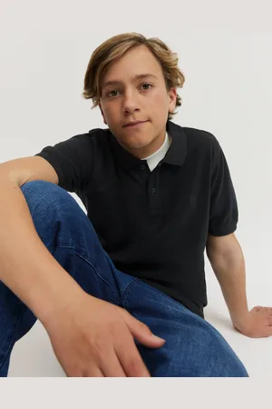COUNTRY ROAD Teen Recycled Blend Polo Shirt in Size 8 | 100% Cotton