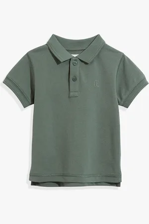 COUNTRY ROAD Organically Grown Polo Shirt Sage in Size 0-3 Months | 100% Cotton