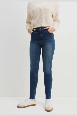 COUNTRY ROAD Teen Hi Rise Skinny Jean Indigo in Size 14 | Cotton/Elastane/Polyester