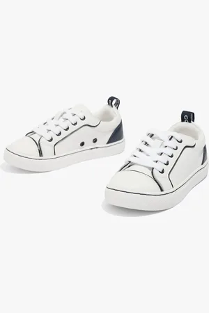 COUNTRY ROAD Girls Lace Up Sneaker Navy in Size 35 | 100% Leather