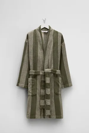 COUNTRY ROAD Eve Verified Australian Bath Robe Juniper in Size Medium | 100% Cotton