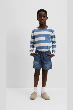 COUNTRY ROAD Boys Organically Grown Pocket Denim Short Indigo in Size 7 | 100% Cotton