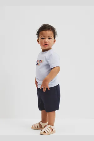 COUNTRY ROAD Boys Australian Pull-On Short Navy in Size 6-12 Months | Cotton/Elastane