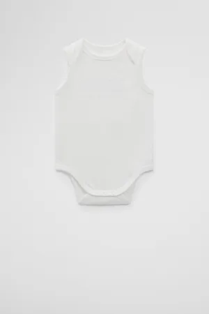 COUNTRY ROAD Girls Organically Grown Heritage Bodysuit Marshmallow in Size 6-12 Months | 100% Cotton