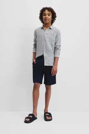 COUNTRY ROAD Teen Short Navy in Size 8 | Cotton/Linen