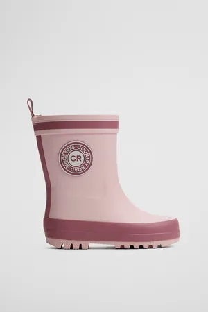 COUNTRY ROAD Classic Gumboot Shoes Mineral Pink in Size 19 | 100% Rubber