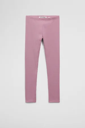 COUNTRY ROAD Girls Organically Grown Blend Solid Rib Legging Berry in Size 4 | Cotton/Elastane