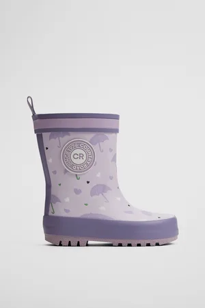 COUNTRY ROAD Classic Gumboot Shoes Lilac in Size 22 | 100% Rubber