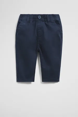 COUNTRY ROAD Boys Woven Pants Navy in Size 18-24 Months | Cotton/Elastane