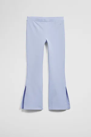 COUNTRY ROAD Girls Organically Grown Blend Flare Tech Pants Bluebell in Size 10 | Cotton/Elastane