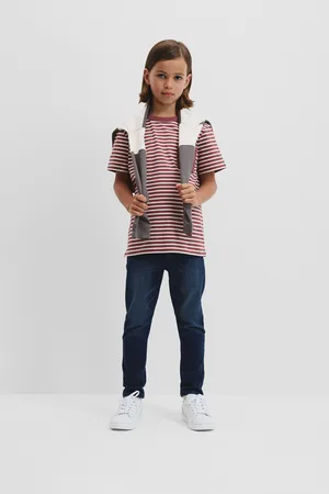 COUNTRY ROAD Boys Organically Grown Pocket T-Shirt Redwood stripe in Size 10 | 100% Cotton