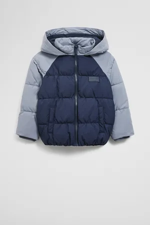 COUNTRY ROAD Boys Recycled Nylon Puffer Jacket Navy in Size 10-11 | 100% Nylon