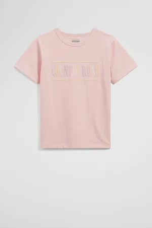 COUNTRY ROAD Boys Verified Australian Heritage T-Shirt Pink in Size 2 | 100% Cotton