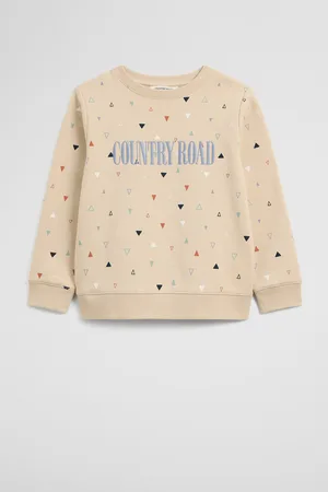 COUNTRY ROAD Boys Verified Australian Heritage Sweat Stone Arrow in Size 7 | 100% Cotton
