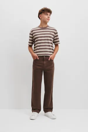 COUNTRY ROAD Teen Australian Blend Garment Dyed Jean Walnut in Size 10 | Australian Cotton/Cotton