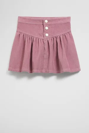 COUNTRY ROAD Girls Cord Flounce Skirt Berry in Size 10 | 100% Cotton