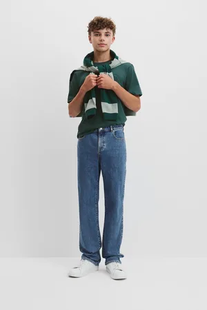 COUNTRY ROAD Teen Straight Denim Jean Mid Blue Wash in Size 10 | Cotton/Elastane