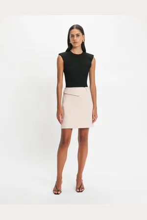 Cue Folded Waist Mini Skirt