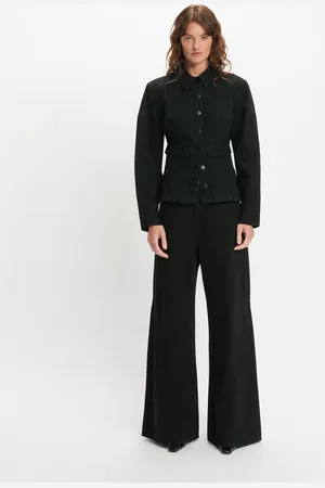 Cue Denim Waisted Panel Jacket