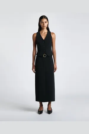 Cue Recycled Twill Column Skirt