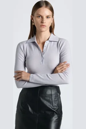 Cue Merino Wool Polo Collar Knit