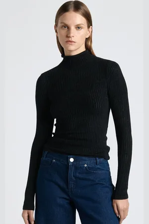 Cue Fine Chenille Funnel Neck Knit
