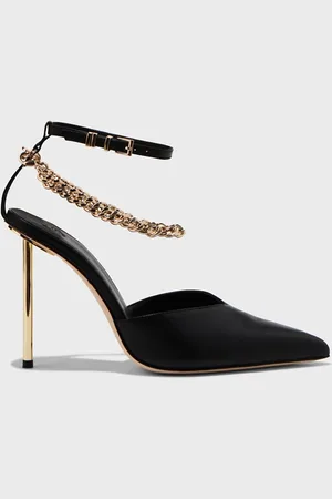 Cue Leather Chain And Metal Heel