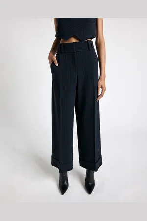 Cue Pinstripe Cropped Pant