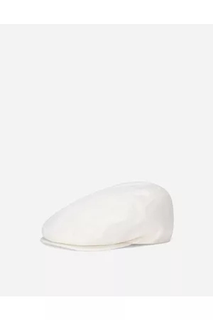 Dolce & Gabbana Hats and Gloves - Garment-dyed cotton flat cap with logo tag