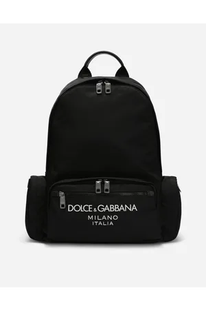 Dolce & Gabbana Backpacks and Fanny Packs - Nylon backpack with rubberized logo
