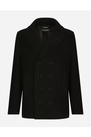 Dolce & Gabbana Coats and Jackets - Double-breasted wool pea coat with branded tag