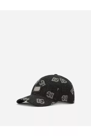 Dolce & Gabbana Hats and Gloves - Jacquard baseball cap with DG Monogram