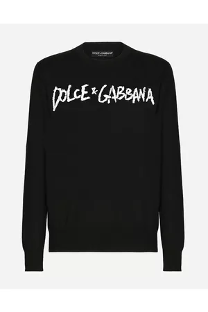 Dolce & Gabbana Collection - Round-neck wool sweater with embroidered logo