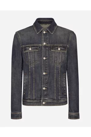 Dolce & Gabbana Coats and Jackets - Stretch light blue wash denim jacket