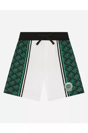 Dolce & Gabbana Children best seller selection - Jersey jogging shorts with DG sport print