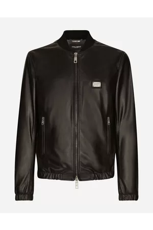 Dolce & Gabbana Coats and Jackets - Leather jacket with branded tag