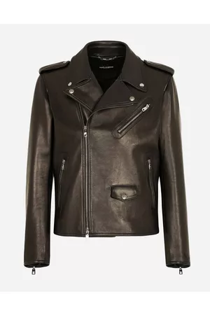 Dolce & Gabbana Coats and Jackets - Leather biker jacket