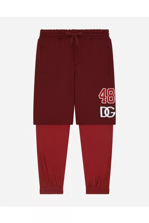 Dolce & Gabbana Children best seller selection - Nylon jogging pants with shorts with DG Sport print