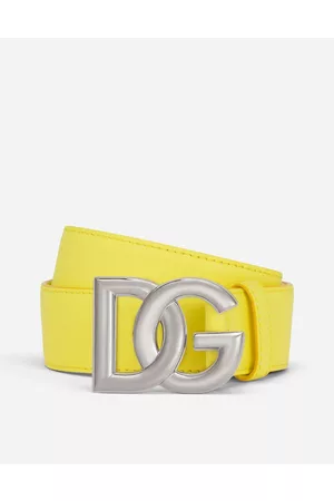 Dolce & Gabbana Belts - Calfskin belt with DG logo
