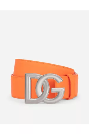 Dolce & Gabbana Belts - Calfskin belt with DG logo