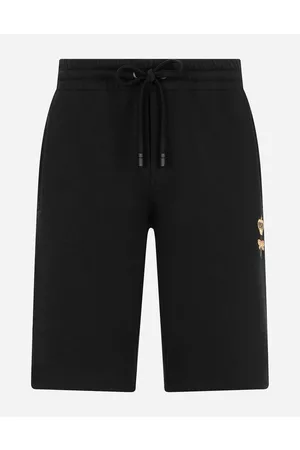 Dolce & Gabbana Trousers and Shorts - Jersey jogging shorts with embroidery