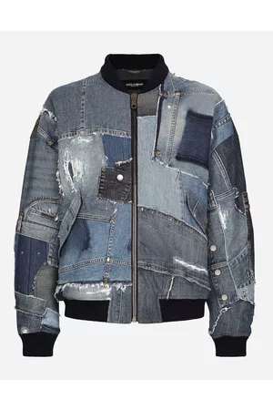 Dolce & Gabbana Coats and Jackets - Stretch patchwork denim jacket