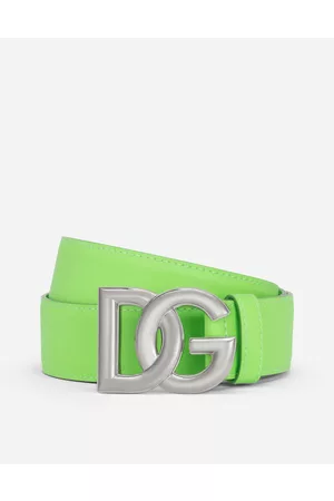 Dolce & Gabbana Belts - Calfskin belt with DG logo